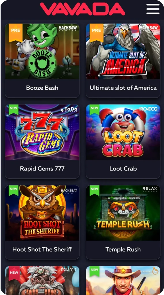 Слоты Vavada casino